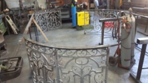 Restauration d'une barrière acier ancien